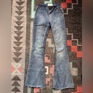 Free People Stretch Pull On Denim Flares 25R